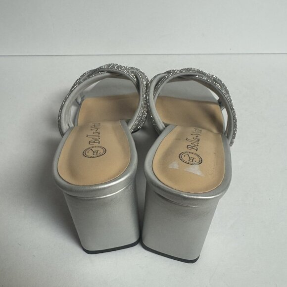 Bella Vita Women’s Carmen Sandal Silver Size 8.5W - Picture 4 of 6